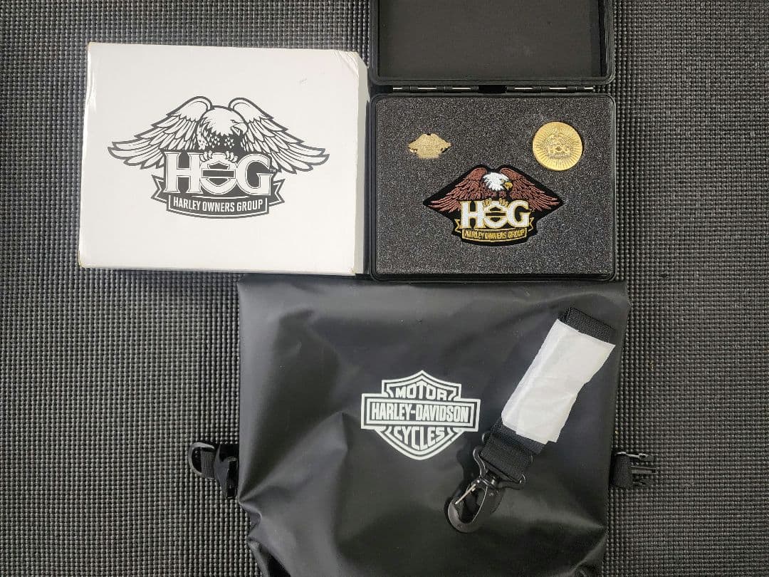 ハーレーダビッドソン非売品 セット ピンバッチ ワッペン 袋 - メルカリ