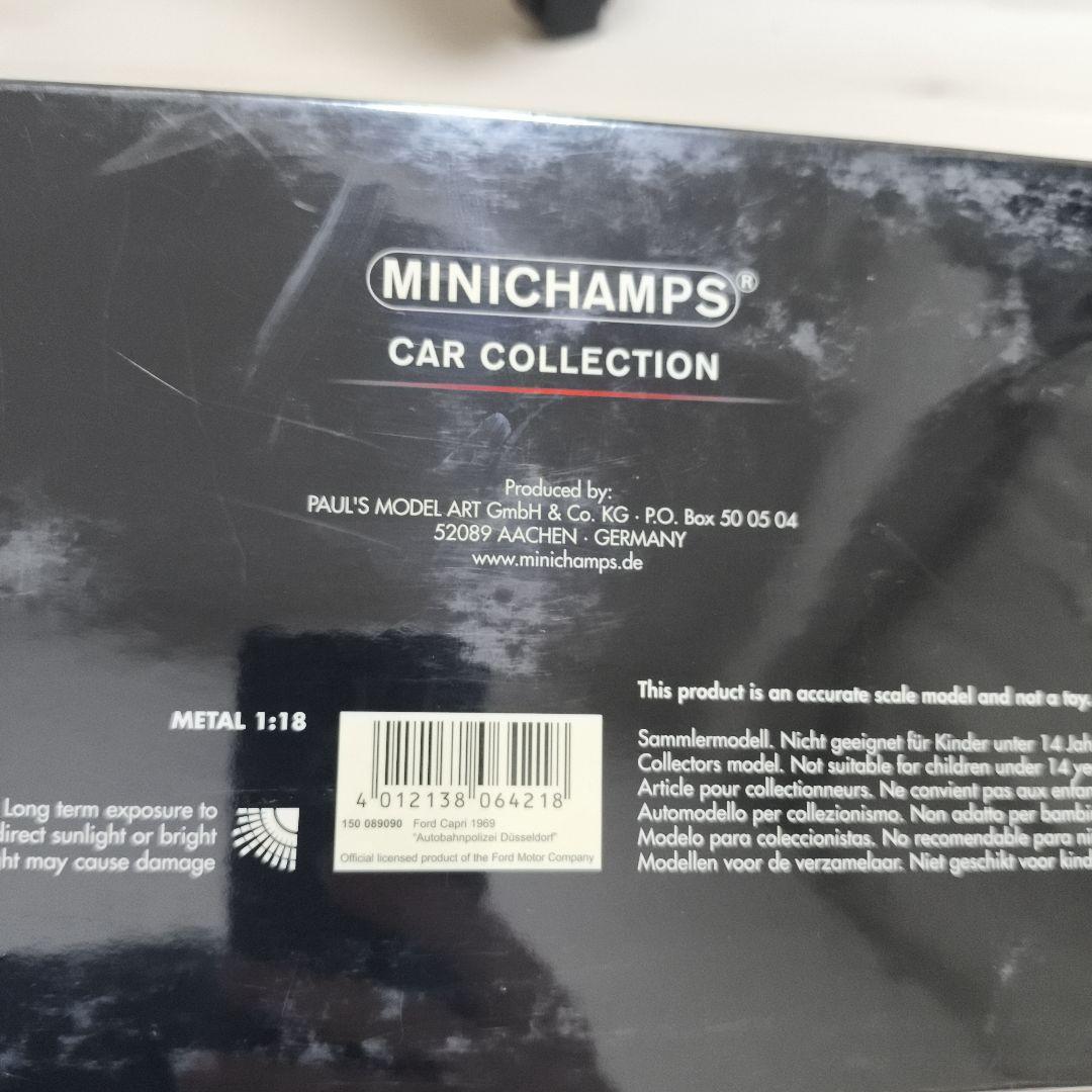 MINICHAMPS Ford Capri 1969 パトカー仕様 未使用保管品