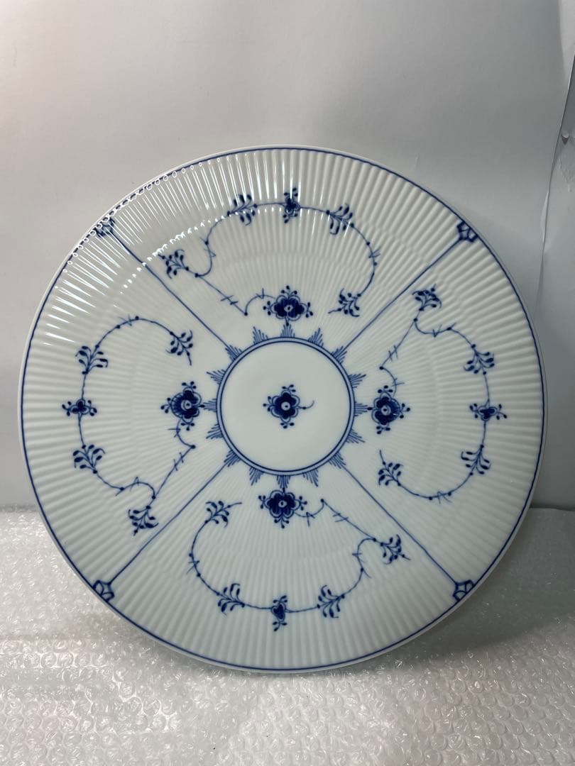 ロイヤルコペンハーゲン　ブルーフルーテッドプレイン　ケーキスタンド 36cm