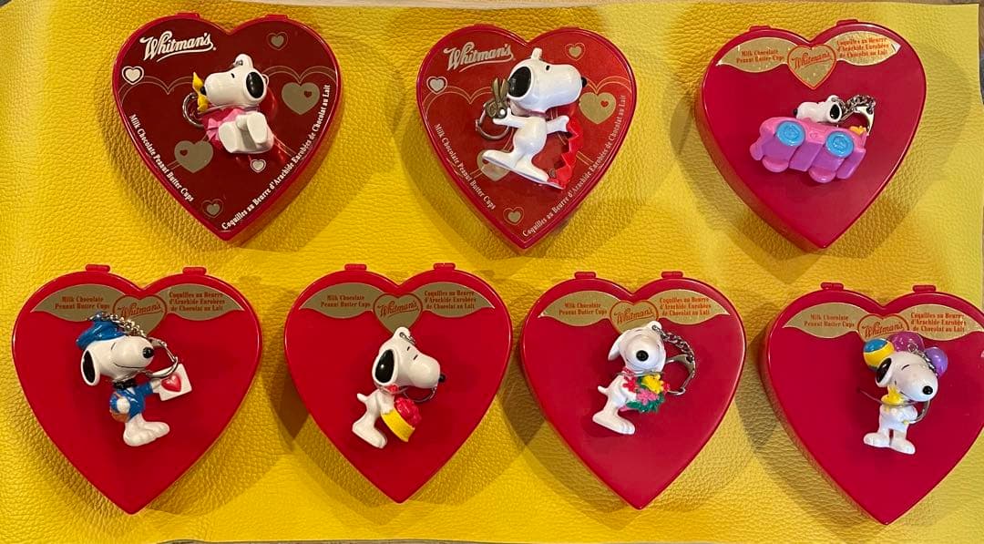 スヌーピー ヴィンテージ ホイットマン チョコケース 7個セット 錦化成 収納ボックス ミニモッテケース スヌーピー 小物入れ 幅20.7