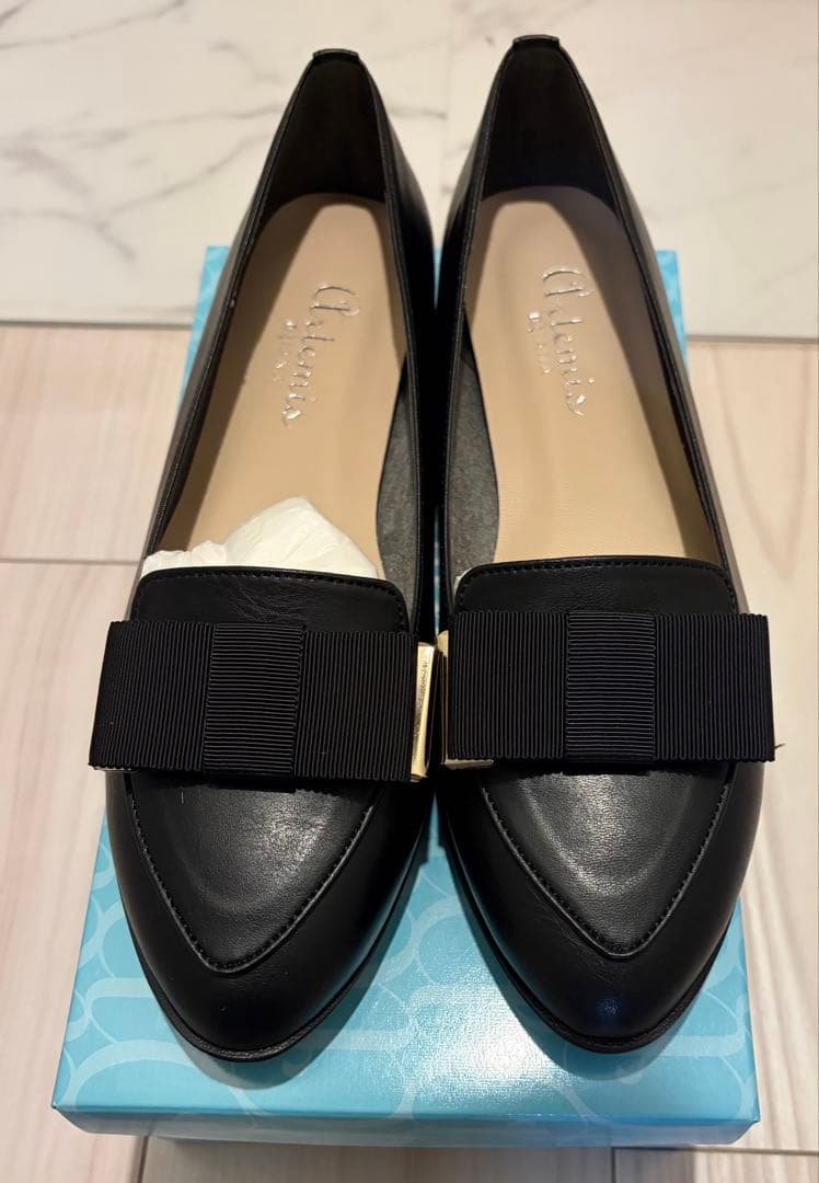 アルテミスバイダイアナ グログランリボンローファー25センチ アルテミス バイ ダイアナ artemis by DIANA グログランリボン