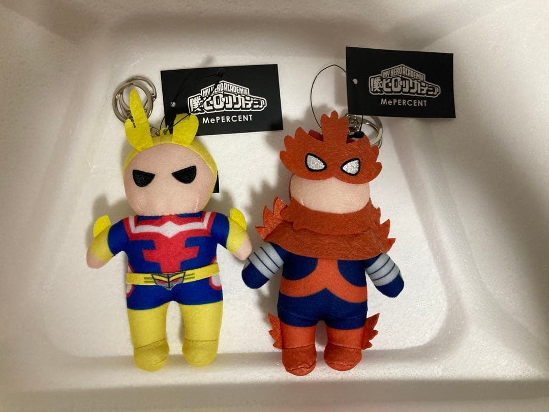 ヒロアカ ぬいぐるみキーホルダー オールマイト エンデヴァー 2体
