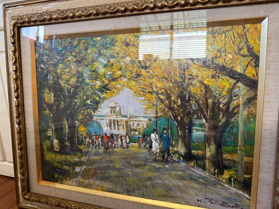 83.「神宮外苑」髙橋一善 油絵