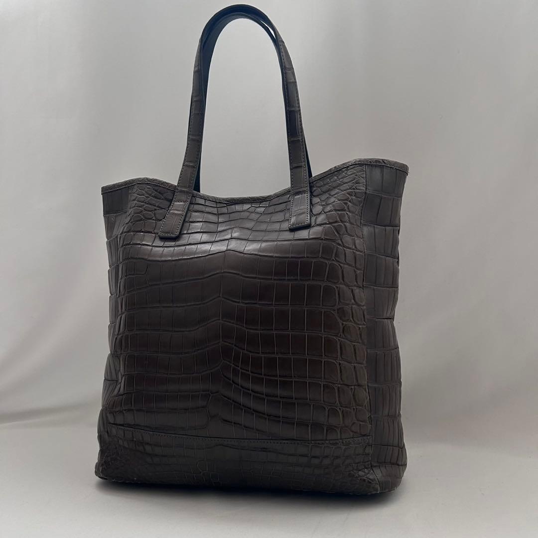サンポー ソフトクロコダイル メンズ トートバッグ ブラック メンズバッグ 革