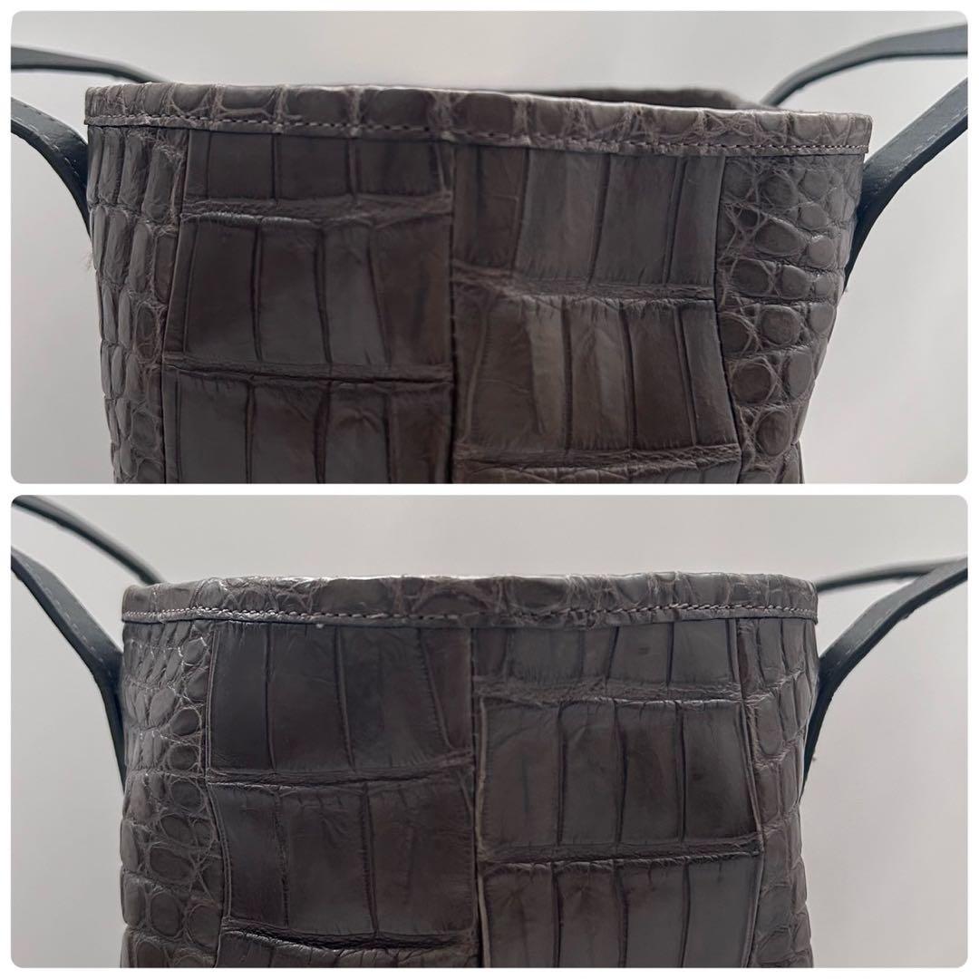 サンポー ソフトクロコダイル メンズ トートバッグ ブラック メンズ