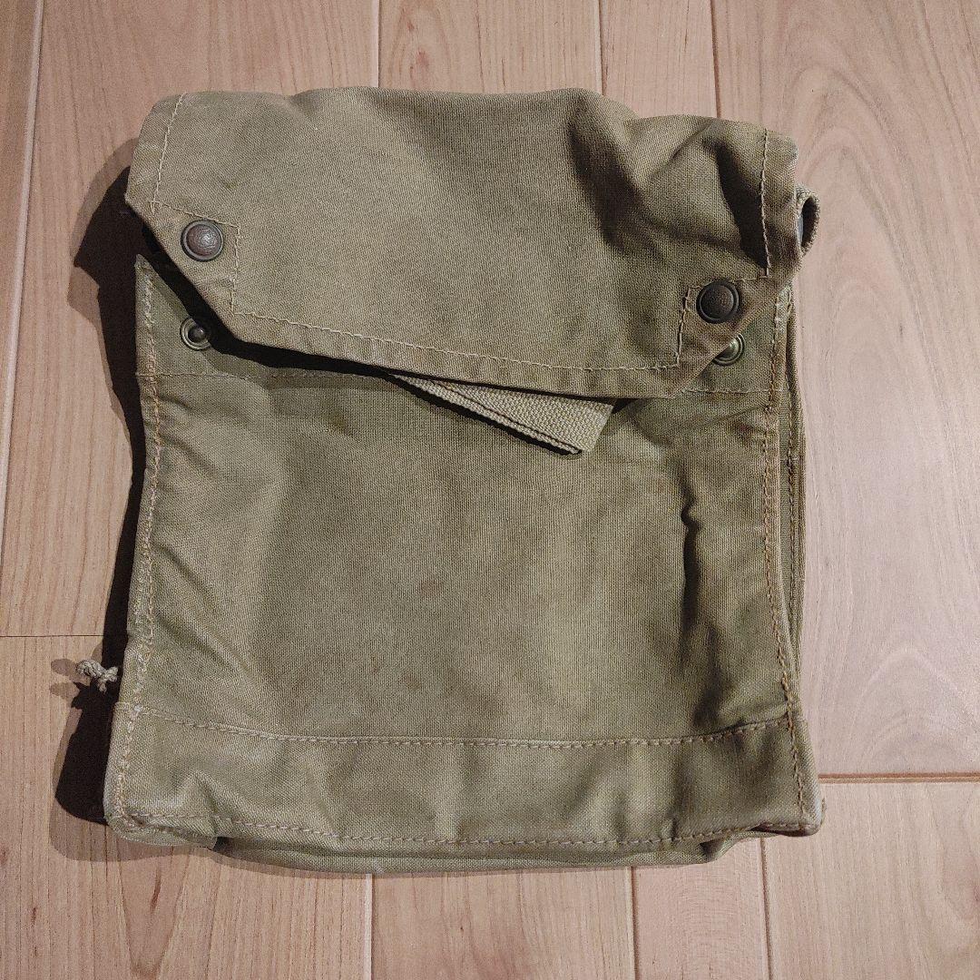 イギリス軍 実物 MkⅦ ガスマスクバッグ (インディ・バッグ)