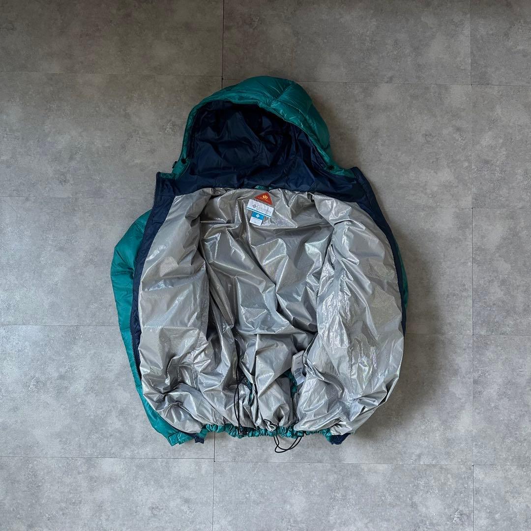 超希少カラー⭐️】極暖Columbia ダウンジャケット エメラルドブルー