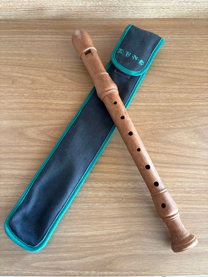KUNG 木製リコーダー ケース付き