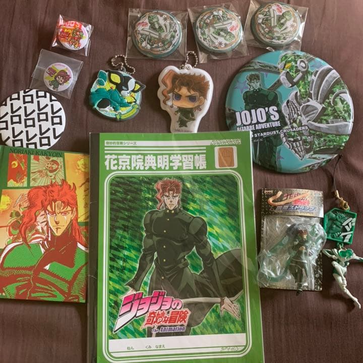 ジョジョの奇妙な冒険 花京院典明 セット 缶バッジ ストラップ|mercari