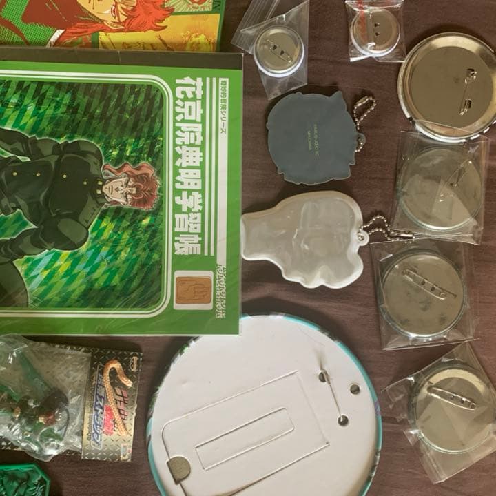 ジョジョの奇妙な冒険 花京院典明 セット 缶バッジ ストラップ|mercari