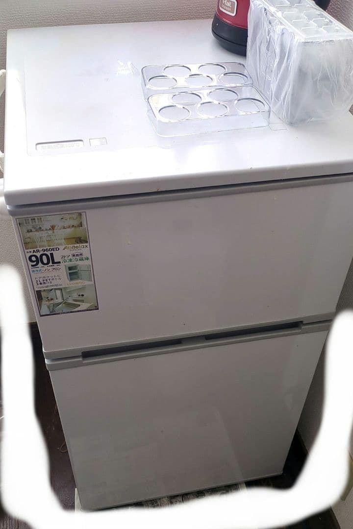 90リットルツードア冷凍冷蔵庫