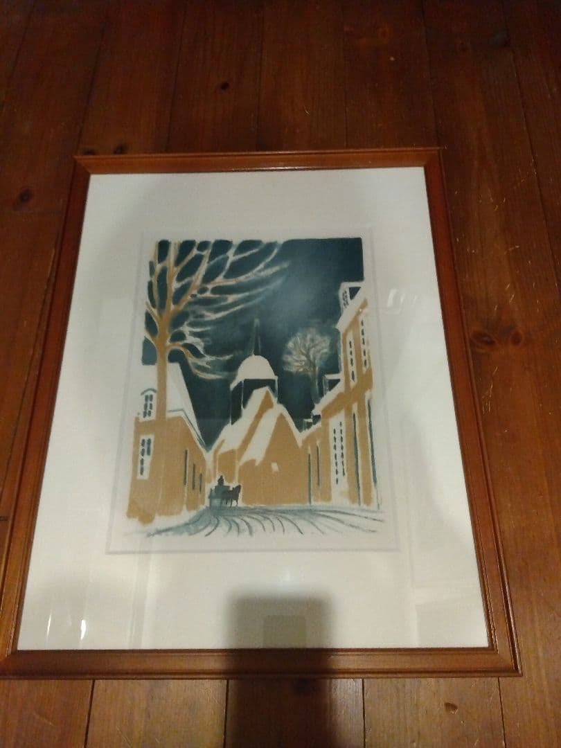 ブラジリエ　額装リトグラフ