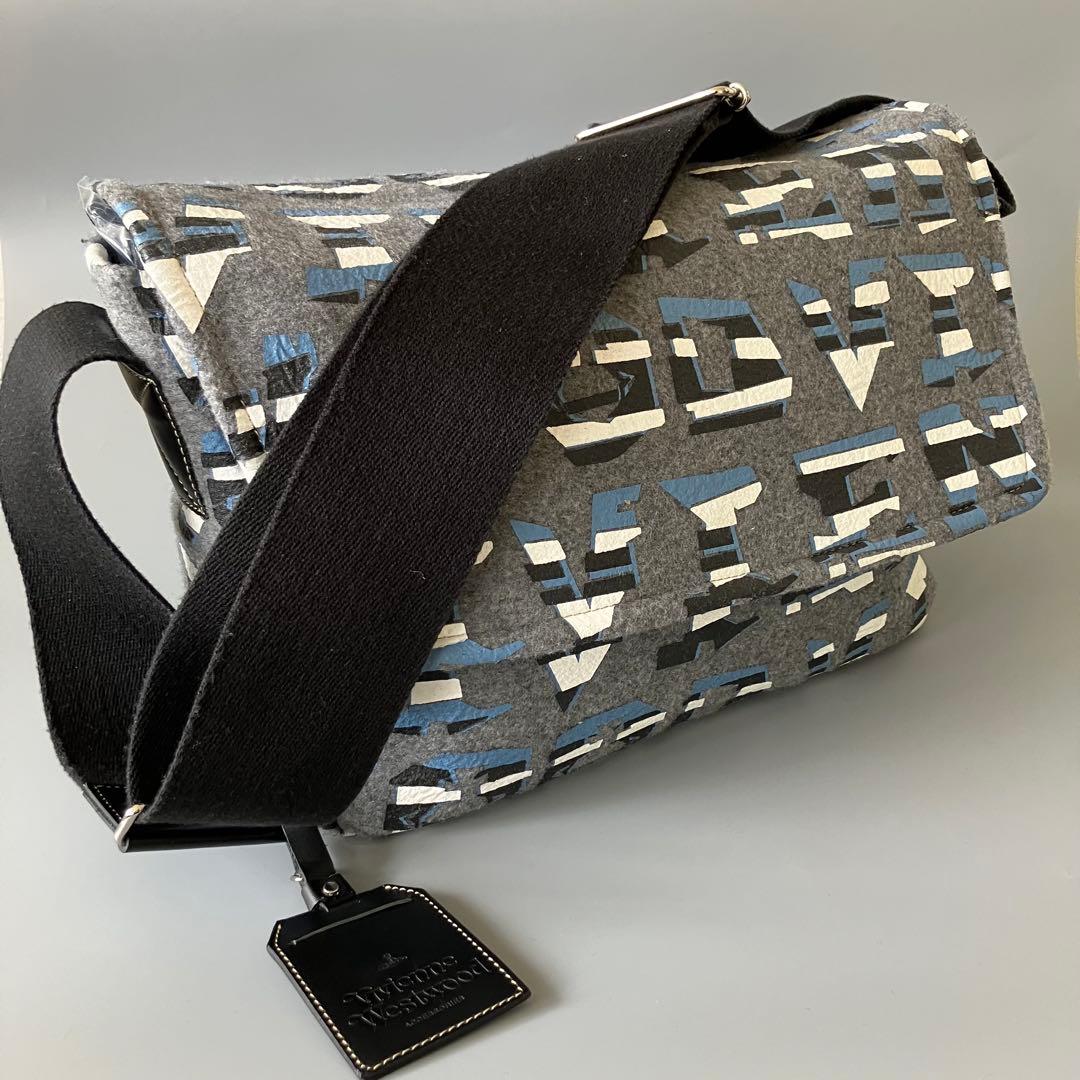 ヴィヴィアンウエストウッド フェルト メッセンジャーバッグ/ショルダー