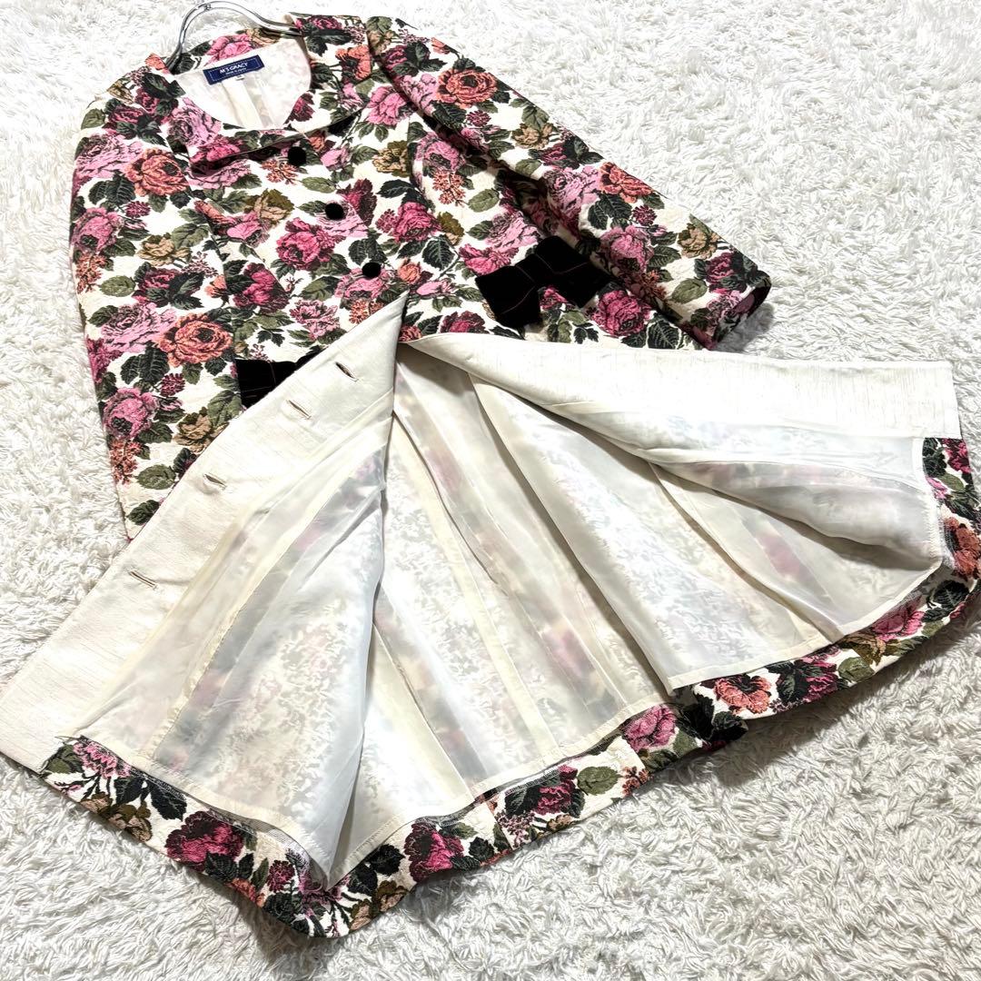 美品】 エムズグレイシー ワンピース ジャガード ベロアリボン - メルカリ