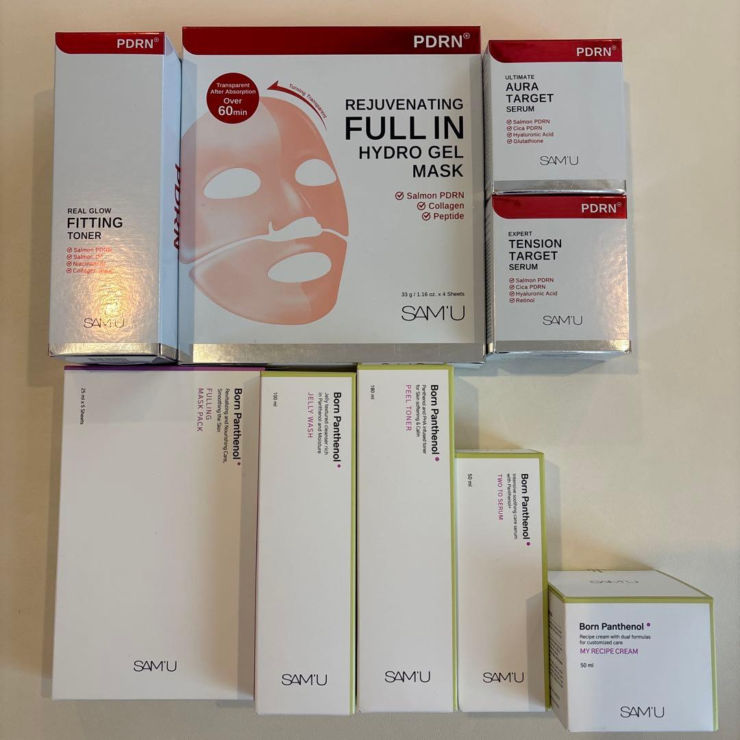 【新品未使用未開封】SAM'U サミュ PDRN ボーンパンテノール 9点セット