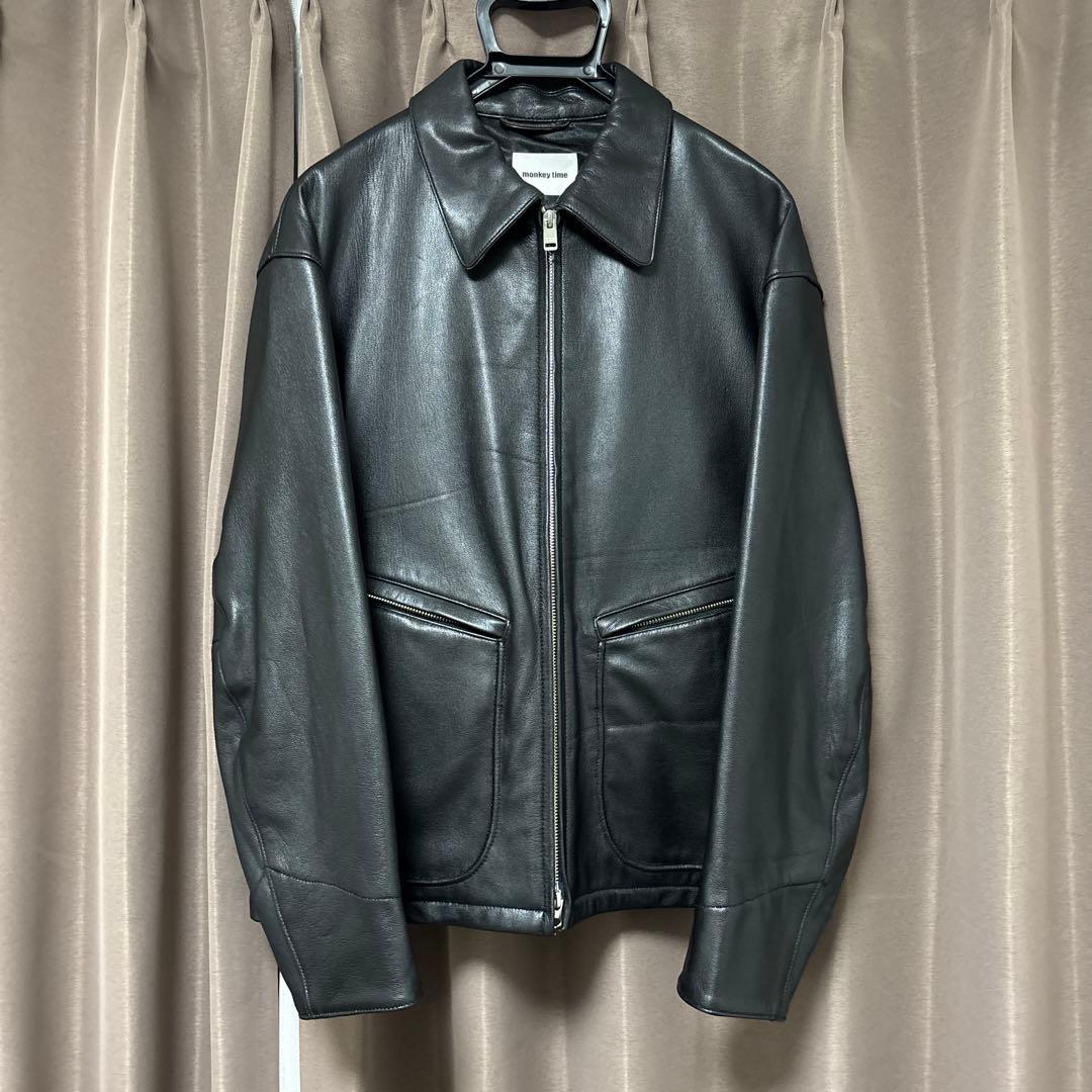 モンキータイム ゴートレザーフライトジャケット美品