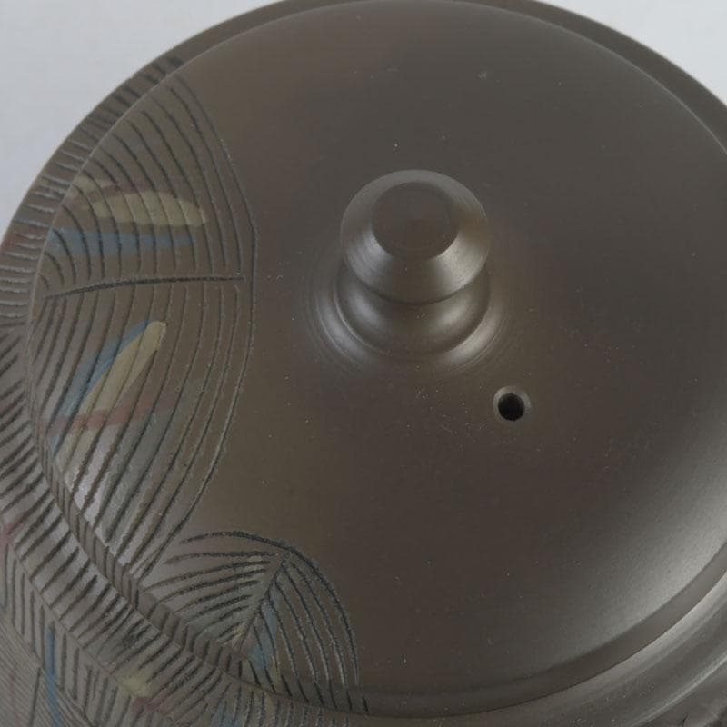 煎茶道具 常滑焼 伊藤昭陽作 急須 茶壷 共布共箱 V 9772