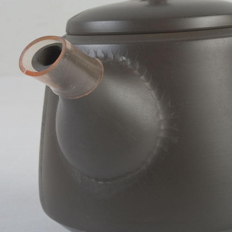 煎茶道具 常滑焼 伊藤昭陽作 急須 茶壷 共布共箱 V 9772