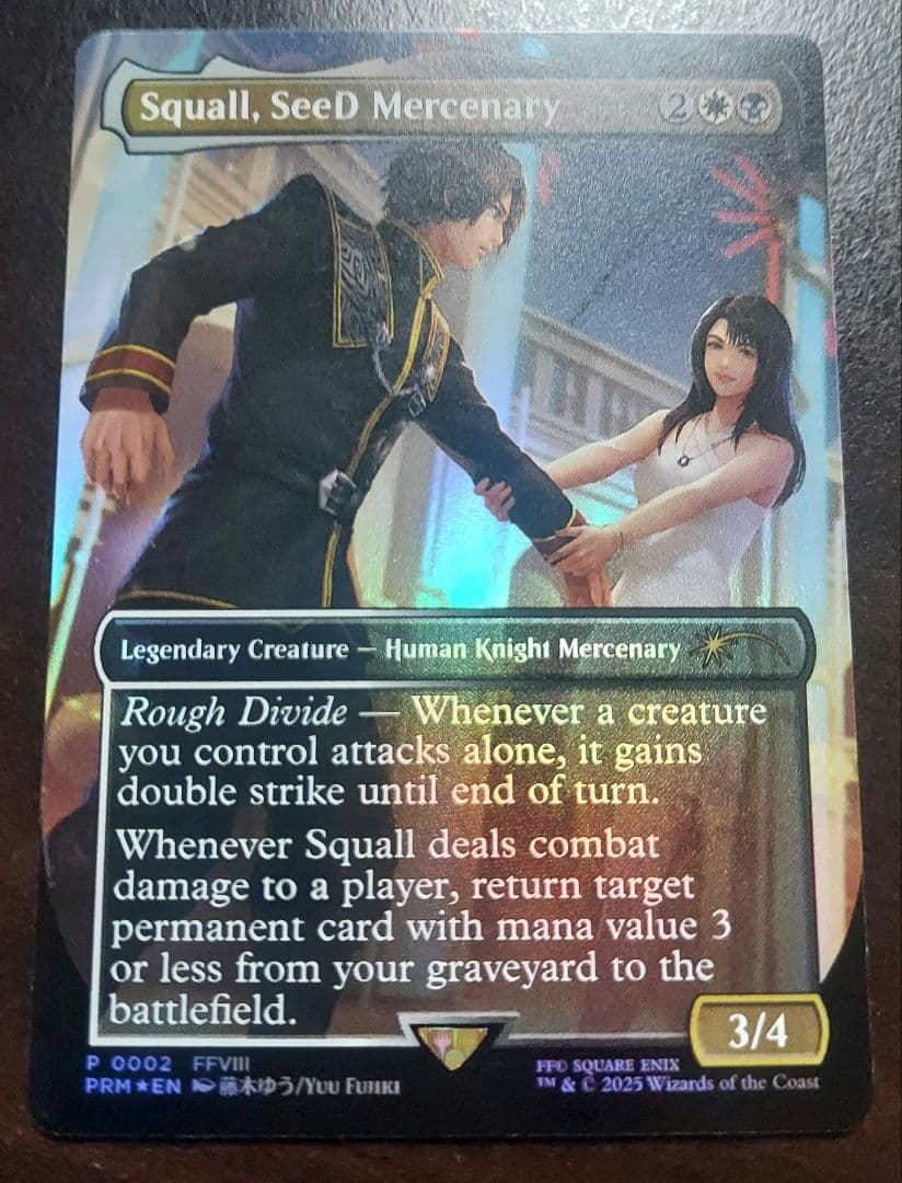 mtg 高騰中 優勝プロモ SeeDの傭兵、スコール ボーダーレス FOIL