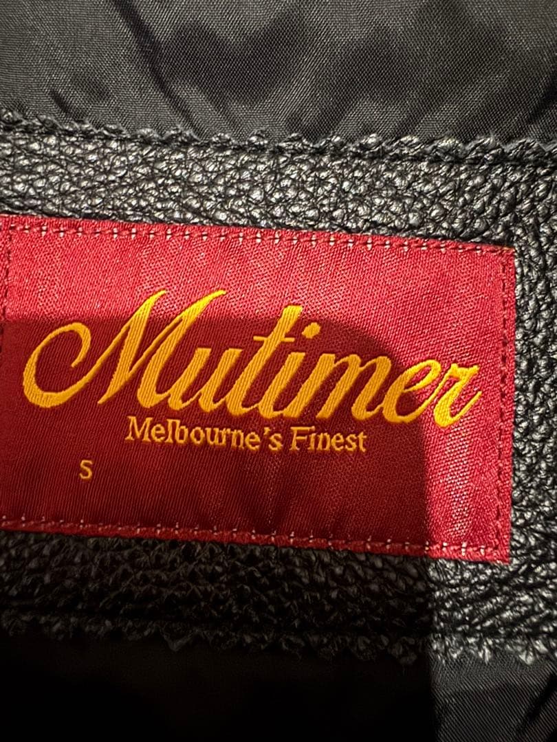 本革】最終値下げ‼️ mutimer ブラックレザー ジャケット Sサイズ