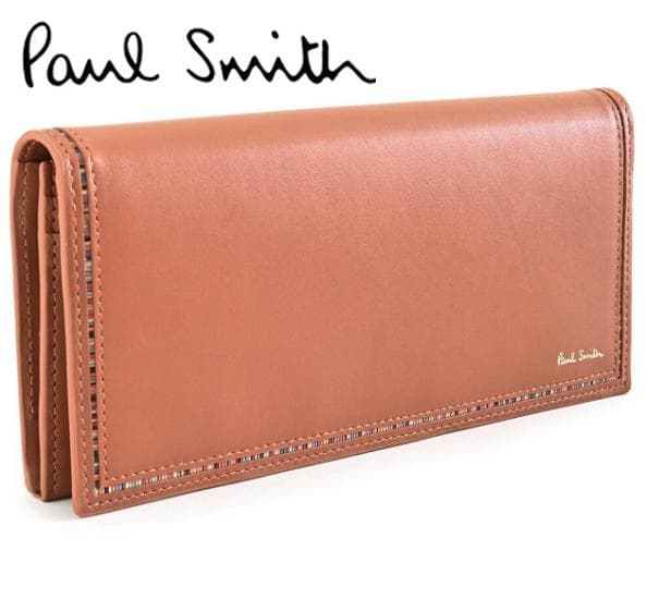 ポールスミス 羊革 長財布 小銭入れ　カードケース 多収納デザイン ブラウン