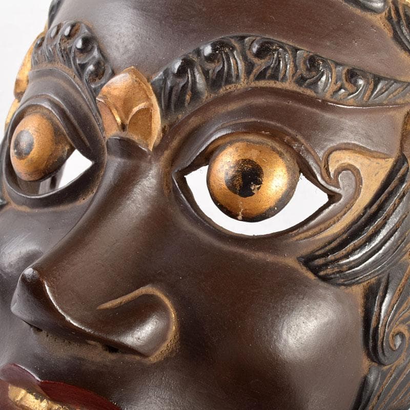 木彫 雅楽面 舞楽面 伎楽面 狂言面 雅楽面 能面 M R4971 - メルカリ