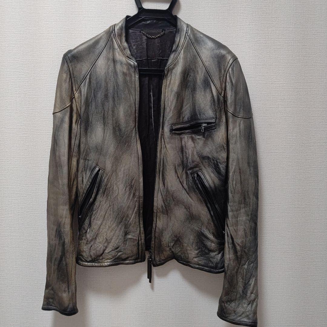 レザー　シングル　ライダース