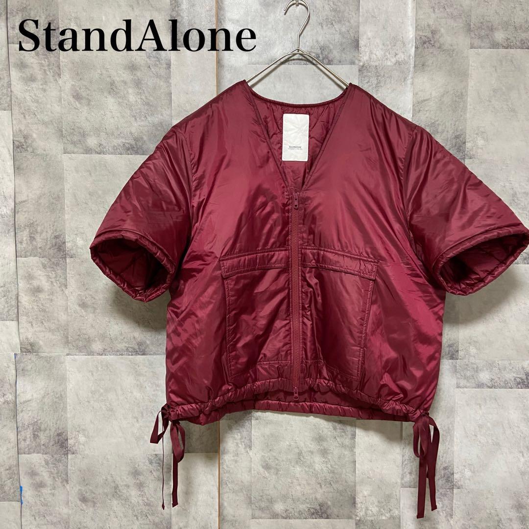 【Stand Alone】ダウンベスト Mサイズ レッド 赤