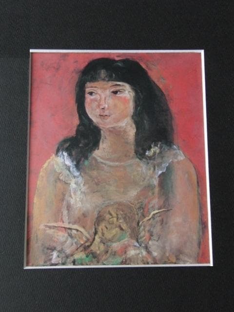 坂口麻沙子、【天使を抱く少女】、希少な額装用画集より