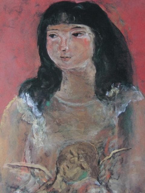 坂口麻沙子、【天使を抱く少女】、希少な額装用画集より