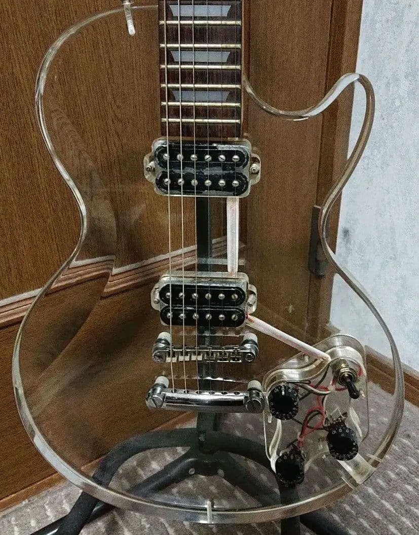 アクリル レスポールタイプ スケルトン シースルー エレキギター