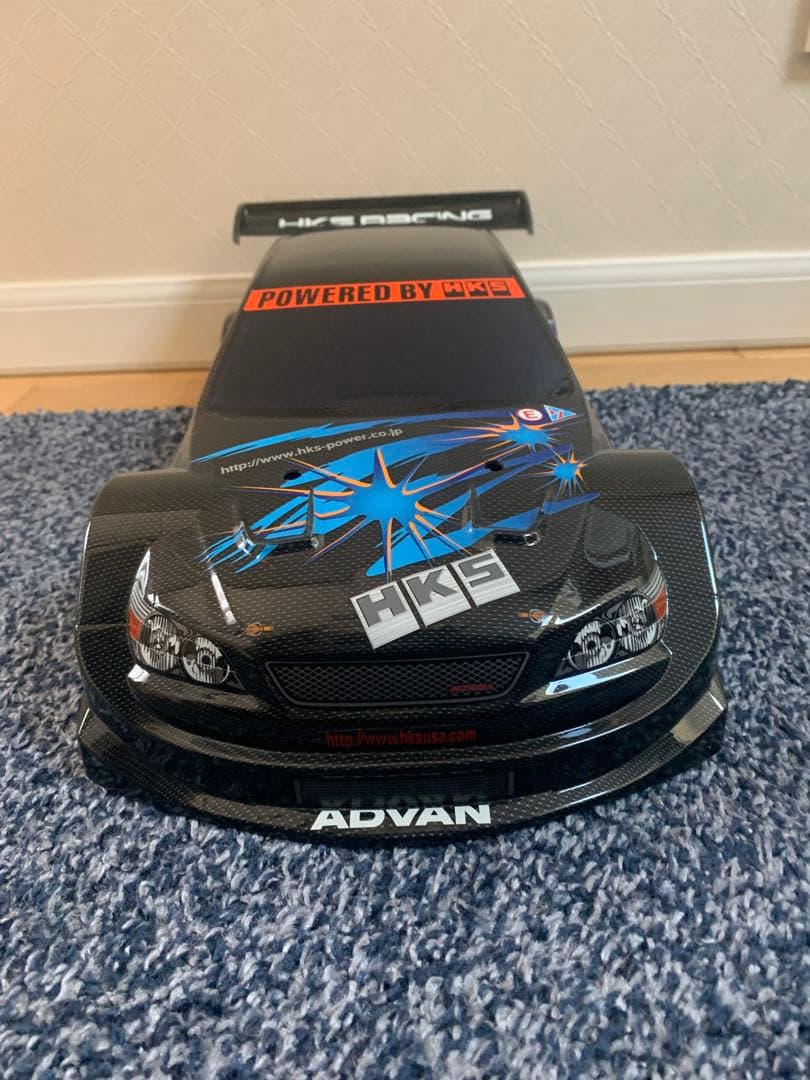 タミヤ 1/10ラジコン用ボディ HKS レーシング アルテッツァ カーボン柄