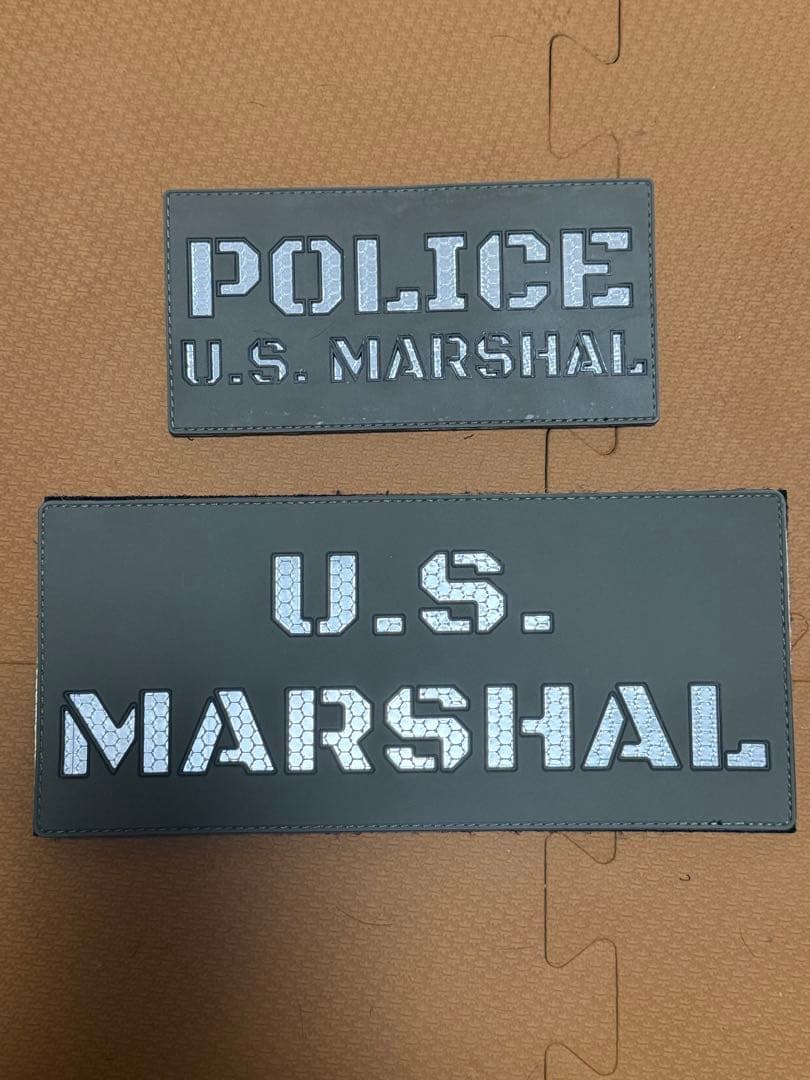g*f様 実物US.MARSHAL パネルパッチ　前後セット