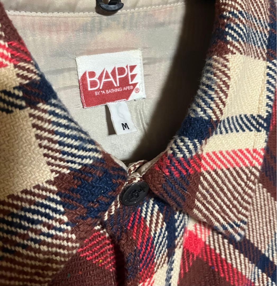 アベイシングエイプ ラブジェネチェック ネルシャツ 木村拓哉 - メルカリ