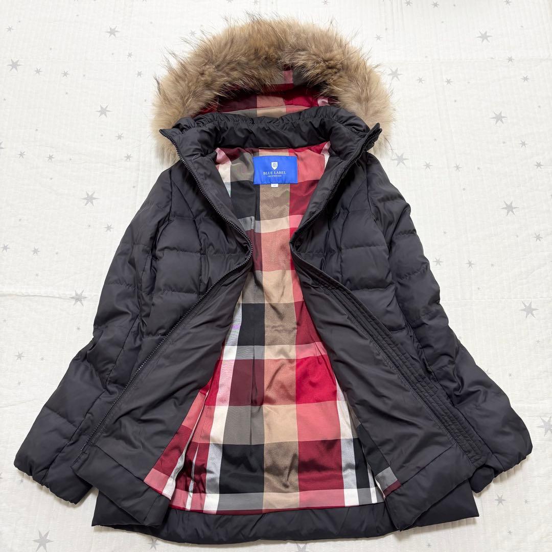 BLUE LABEL CRESTBRIDGE ダウンコート チェック 40 L