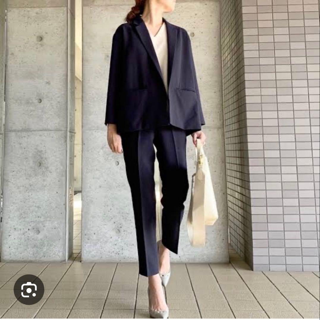 PLSTプラステVERY 高橋志津奈セットアップスーツネイビー クリーニング済