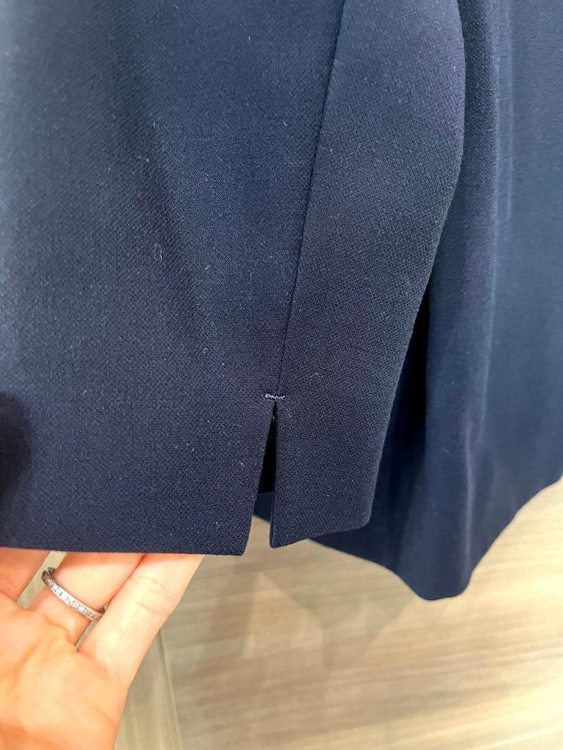 PLSTプラステVERY 高橋志津奈セットアップスーツネイビー クリーニング