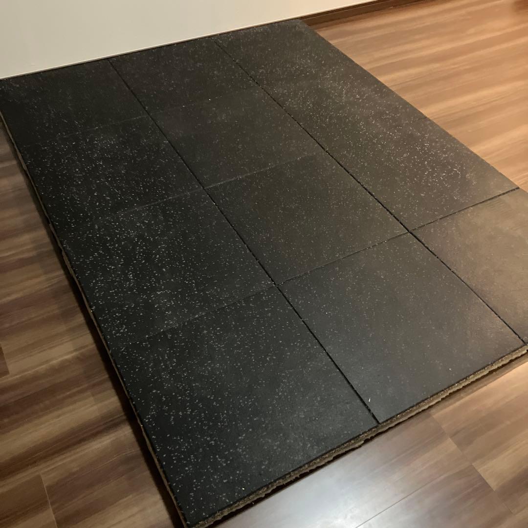 ぎ*っ様 GYMMAT ジム用ゴムマット 50cm角 25mm×12枚