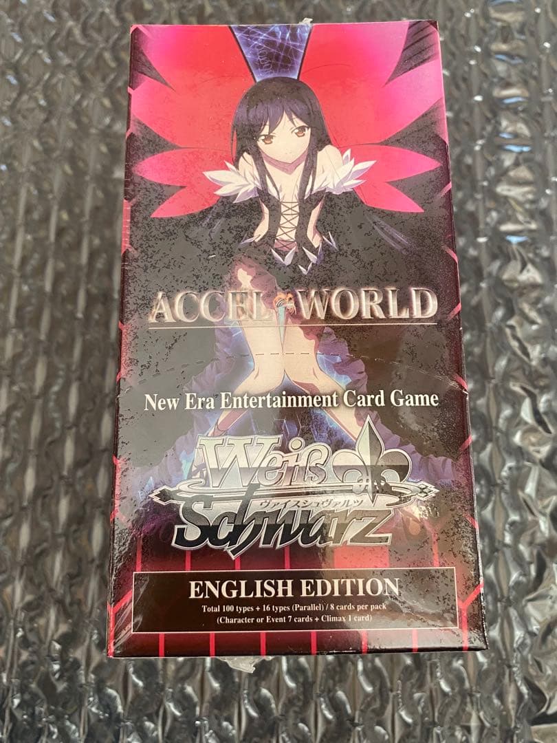 アクセルワールド　ヴァイスシュバルツ　未開封　英語 ヴァイスシュヴァルツ ブースターパック アクセル・ワールド/1ボックス