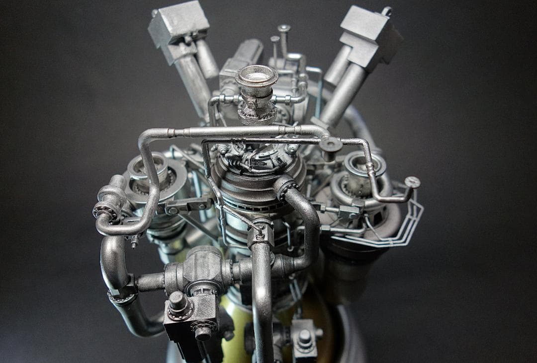 JAXA LE-9 ロケットエンジンモデル完成品 - メルカリ