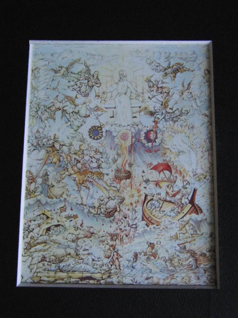 藤田嗣治、「Les Sept Trompettes」、希少画集の額装画 - メルカリ