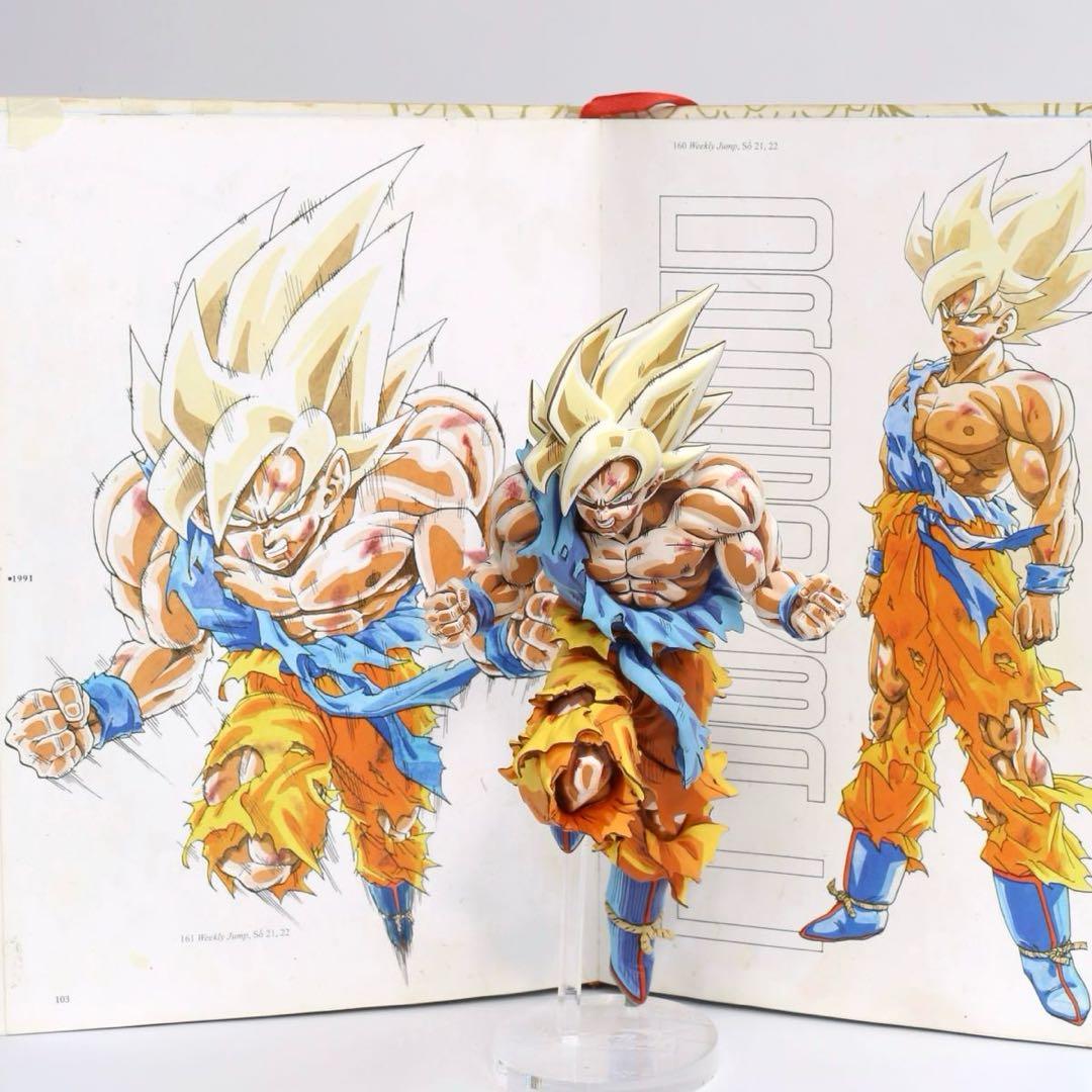 ジャンプ50周年 超サイヤ人孫悟空 リペイント 2D 二次元彩色 フィギュア