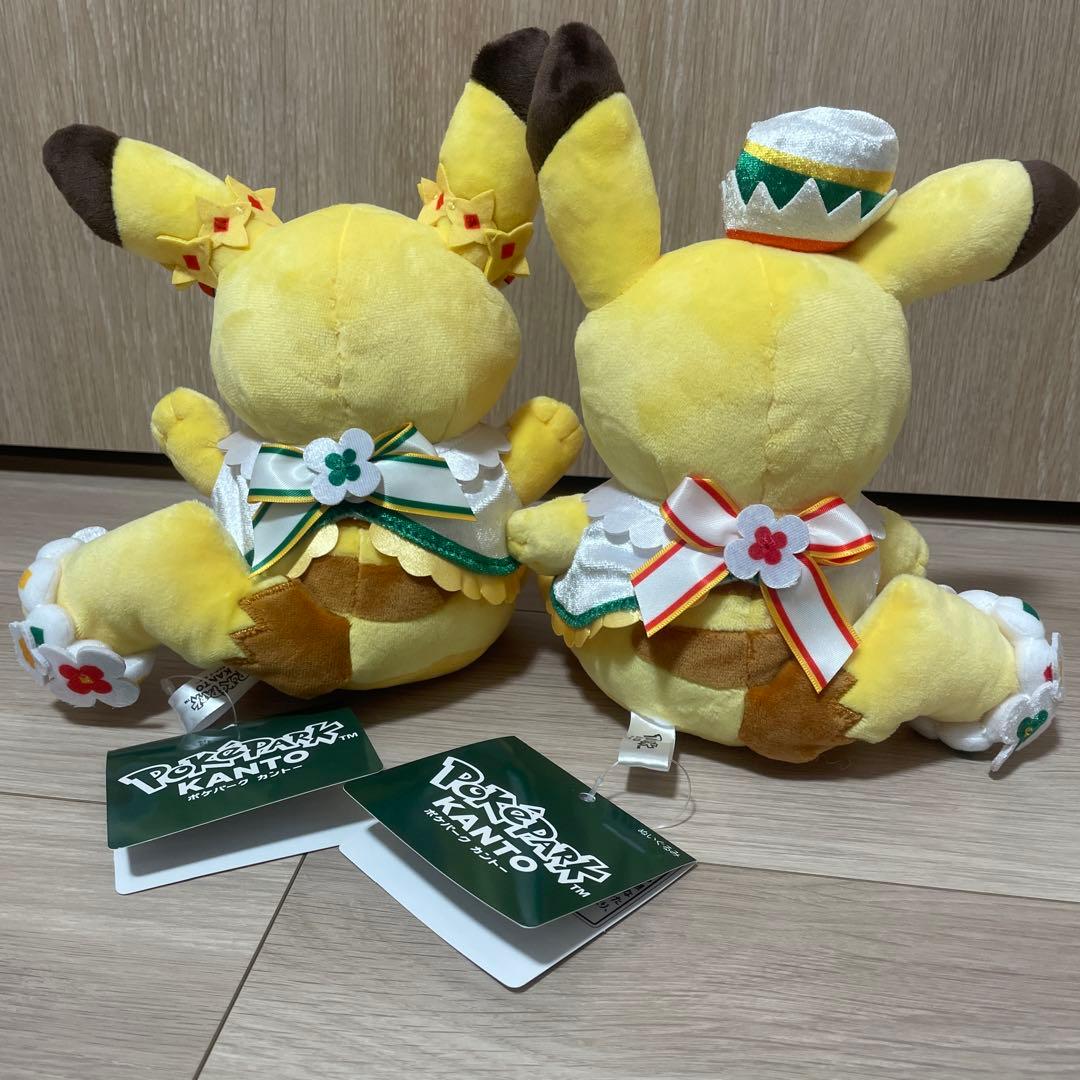 ポケパークカントー 限定 ピカチュウぬいぐるみ 2種類セット - メルカリ