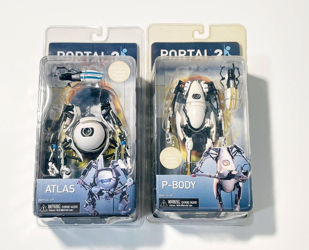 【2体】Portal 2 ATLAS & P-BODY ポータル2 フィギュア