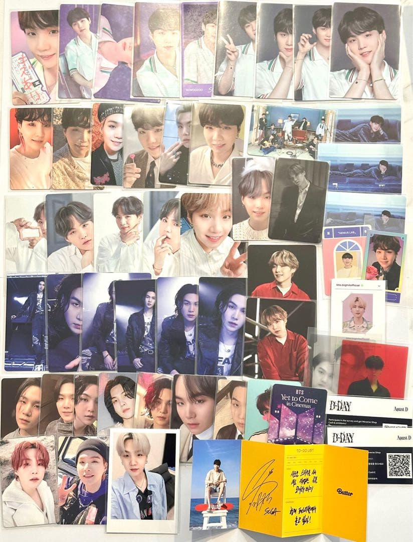 【公式】BTS SUGA ユンギ トレカ 54枚セット フォトカード まとめ売り
