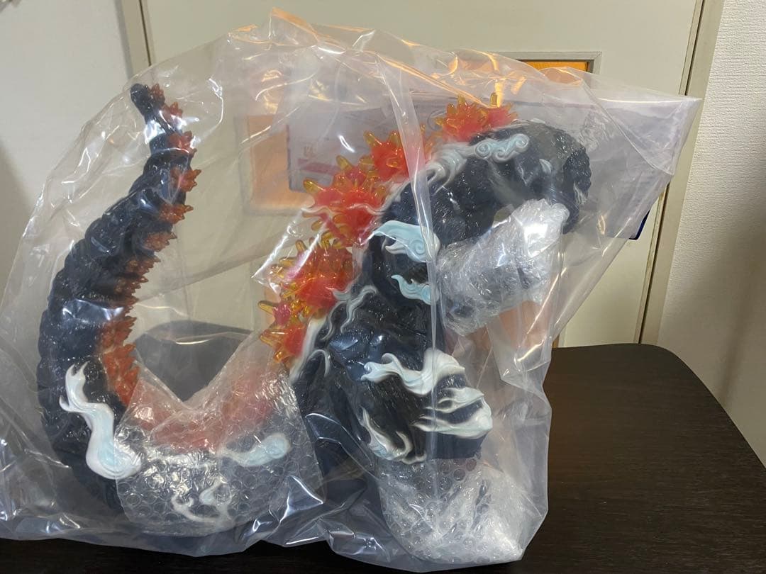 ゴジラ ヴィニールアートバーニングコレクション　frogtree 浮世の絵(黒)