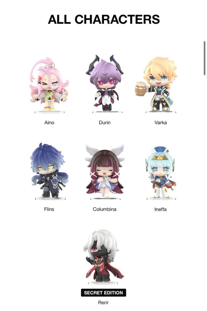 白*練様 原神 ポップマート Gatheringシリーズ フィギュア ドゥリン