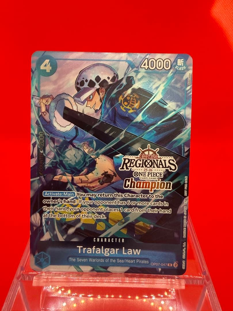 【英語版】トラファルガー・ローCS25-26 REGIONAL champion チャンピオンシップCS2023 トラファルガー ロー 海外プロモ ⑦ - メルカリ