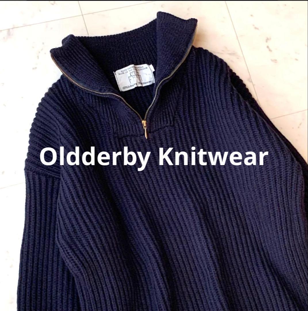 Oldderby Knitwearオールドダービーニットウェアハーフジップニット