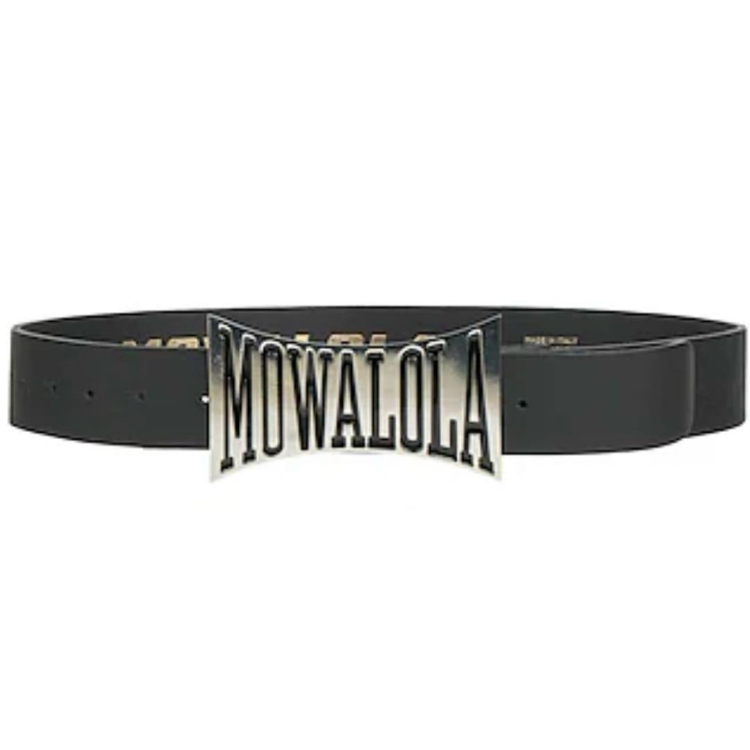 MOWALOLA モワローラ　SWEAT BUCKLE BELT ベルト　完売品 中古・古着通販】MOWALOLA (モワローラ) SWEAT BUCKLE BELT ブラック
